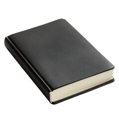 Black Leather Notebook Blank Pages Writing Journal,
