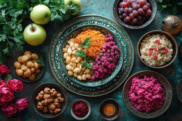 Festive Platter With Vibrant Ingredients