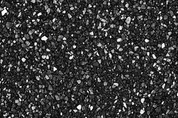 Black Gravel Texture, Road Surface Close-up