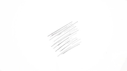 Black and white pencil.