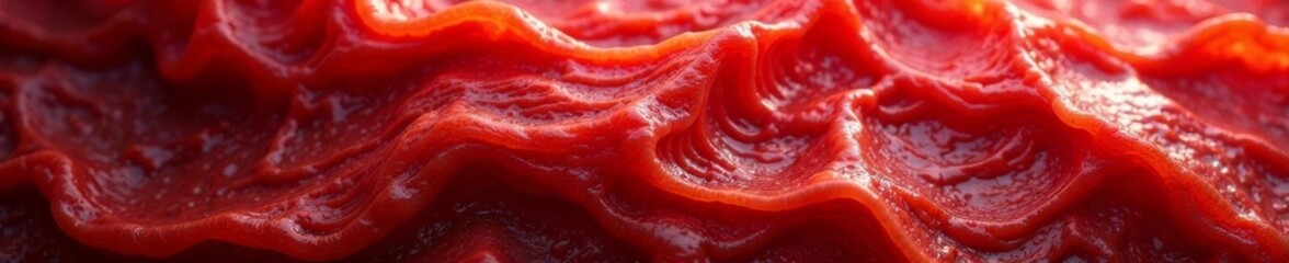 Intricate marbling, glistening fat, rich red muscle, rich, white, background