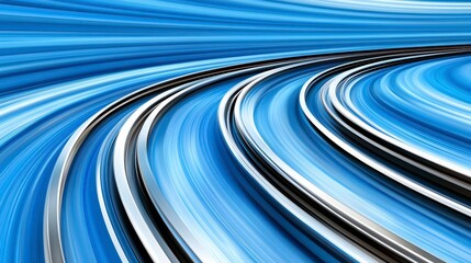 Elegant Blue Motion Lines Creating a Dynamic Flowing Background