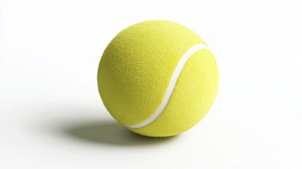 3D Rendered Tennis Ball Icon Isolated on Clean Background