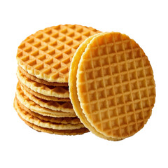 waffles isolated on white background