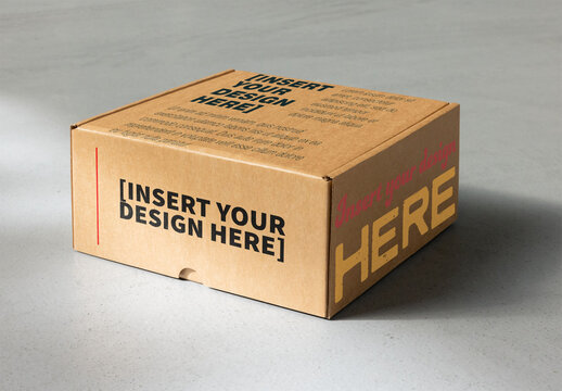 Simple closed Square Cardboard Box 