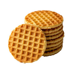 waffles isolated on white background