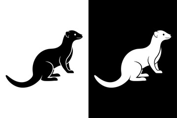 Simple Mongoose Silhouette Icon Perfect for Prints & Digital Use.