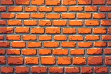 Detailed Orange Brick Wall Texture Background Image