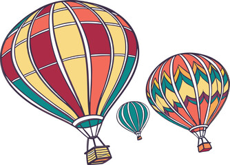 Fototapeta premium hot air balloons