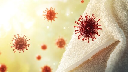 Microscopic Viruses on a Soft Towel: Hygiene and Cleanliness