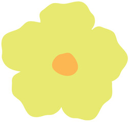 꽃 모양 꽃무늬 파티클 컨페티 일러스트 Flower-shaped flower-patterned particle confetti illustration