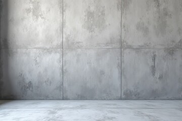 Fototapeta premium Empty Gray Concrete Room Interior Design Mockup
