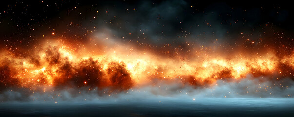 Fiery Inferno Abstract Background