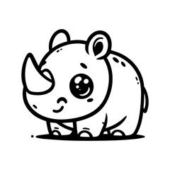 a illustration of rhinoceros