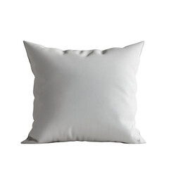 Soft White Pillow Mockup on White Background,