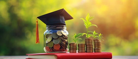 Investment and education fund growth concept.