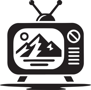 recommend clip art: retro television icon, television silhouette vector, tv silhouette vector, retro television illustration design, television vector illustration isolated on white and black background