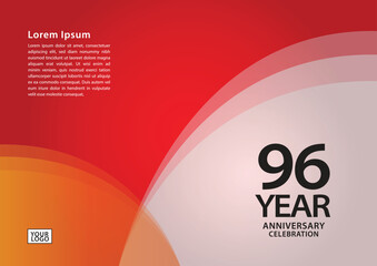 96 YEAR ANNIVERSARY logo -style18