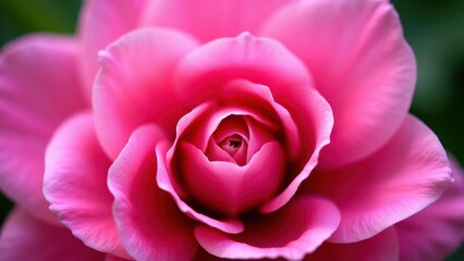 Obraz premium A close-up of a vibrant pink flower with delicate petals, showcasing its intricate details and beauty.