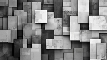 Abstract pixel of black geometric texture graphic with minimal, monochrome style design. Modern grid art present the seamless pattern textiles perfect for creative background and wallpaper. AIG53.