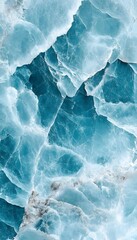 Obraz premium Abstract image depicts a crystalline blue and white texture