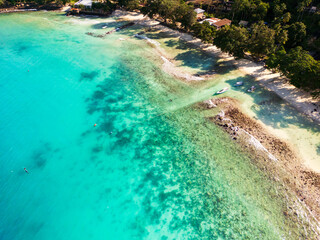 Weh Island, Pulau Weh, sea and beach aerial landscape at Gapang Beach in Aceh, Indonesia