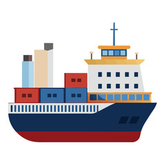 Obraz premium ship in the sea