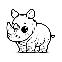 a illustration of rhinoceros