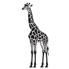 Obraz premium Giraffe silhouette design for t-shirt and logo.