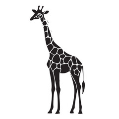 Obraz premium Giraffe silhouette design for t-shirt and logo.