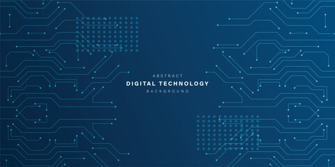 Blue abstract technology background. business technology communication. Hi tech digital connection. high tech. science. modern technology business concept. futuristic background. vector illustration