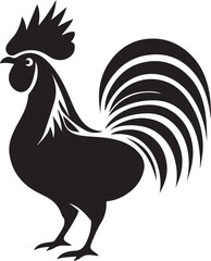 Rooster Silhouette Clipart Collection