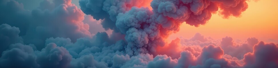 Gigantic smoke vortex, continuous loop, billowing steam, vortex, thick, design