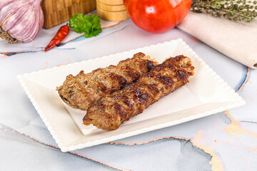 Beef kebab minced meat shashlik