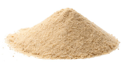 Pile of Fine Powder Isolated on White Background