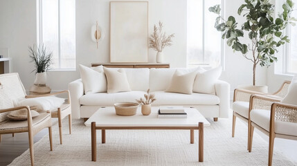 洗練されたミニマルリビングの美学、シンプル＆エレガント：心地よい空間デザイン、自然と調和するインテリアスタイル、モダンミニマリズムの極み、静けさと温もりを感じるリビング、ナチュラル＆オーガニックな暮らし、落ち着いた色彩と心地よい家具の調和、ラグジュアリー×シンプルな洗練空間、快適な空間を演出するインテリア、温かみのあるミニマルデザイン