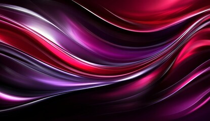 Abstract flowing vibrant crimson and violet liquid waves background