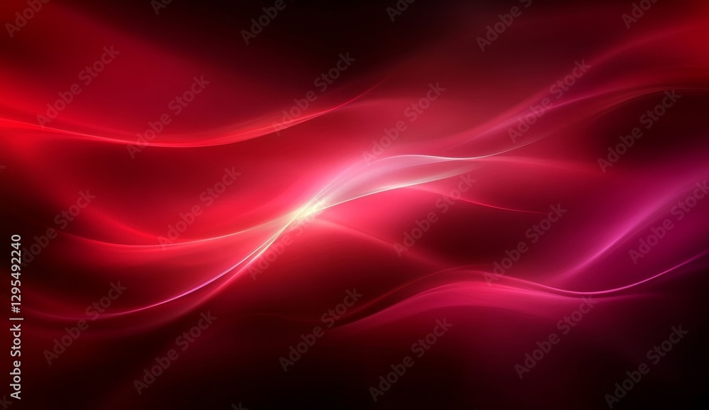 Poster abstract red glowing wave pattern background