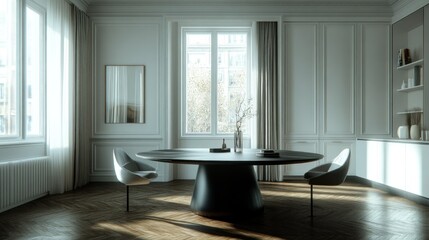 Parisian Dining Room Sunlight