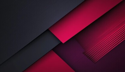 Obraz premium Abstract geometric shapes, overlapping layers, dark color scheme, graphic design background
