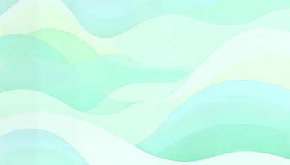 Gentle, fluid abstract waves in calming pastel green and blue, perfect for website headers, mobile backdrops, and presentations.