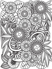 Flower Coloring Pages For Adults 