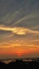 sunset at the beach