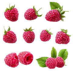Juicy Raspberries Summer Fruit Freshness Delicious Berries