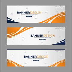 Banner design template simple and modern for business