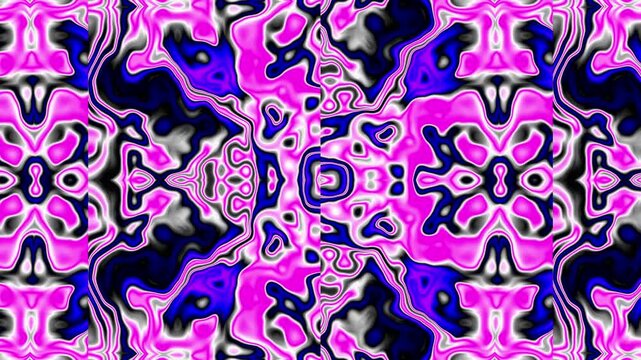 The background is a mixture of red, blue and white with various patterns and shapes. abstract
