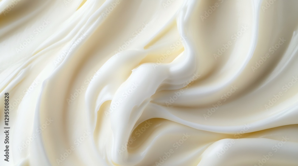 Poster smooth creamy texture of fresh whipped cream background for culinary and baking inspiration : genera