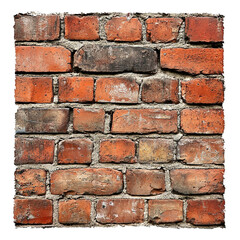 Obraz premium Old red brick wall texture background weathered bricks aged masonry