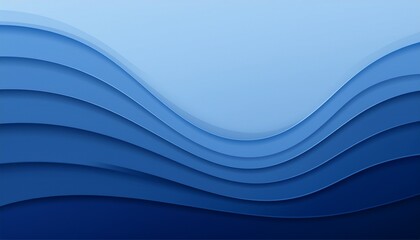Fototapeta premium Abstract deep blue wave layer alternating vector background illustration. Generated image
