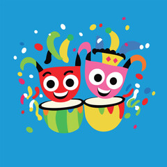 Festive Drumming Duo